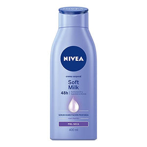 NIVEA Nivea Body Crema Corporal Soft Milk para Piel Seca, 400 ml, Azul