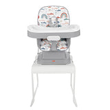 Fisher Price Fisher-price Baby Silla Alta Compacta Y Portátil Para Bebés En Etapa De Desarrollo, Rojo, Paquete De 1 Count
