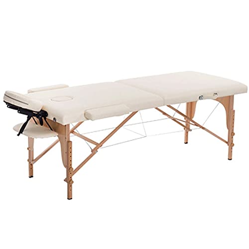Mesa de masaje Masaje Cama de masaje Cama de hidromasaje 74.8 pulgadas Portátil de largo 2 plegables con la mesa de la caja de la caja de la caja de la caja del salón ajustable de la cama de la cama d