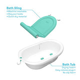 Frida Baby - tina 4 en 1 Grow-with-Me transforma la tina infantil en asiento de baño infantil con respaldo para sentarse en la tina