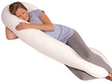 ▶ Leachco Snoogle Total Body Pillow, Ivory