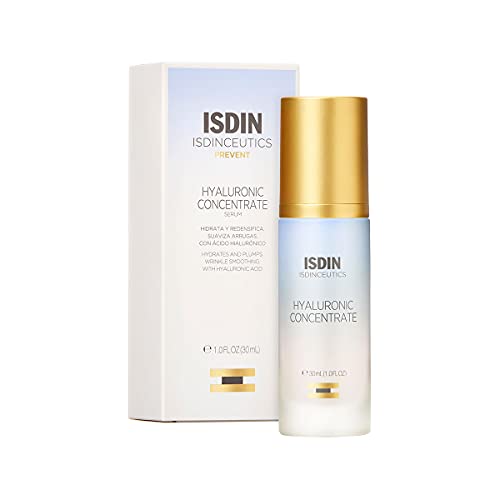 ISDIN Isdinceutics hyaluronic concentrate, serum facial ligero y ultrahidratante, con acido hialuronico - 30ml