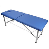 ▶ Cama De Masaje  Portátil, Cama de Pestañas Profesional Plegable, Cama de Masaje Cómoda Ajustable con Bolsa de Transporte Y Soporte de Acero Inoxidable Engrosado para Salón, SPA, Hogar, Oficina (Azul)
