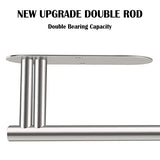 Soporte para toallas de papel para cocina, soporte para rollos de toallas de papel debajo del armario, soporte para toallas de papel, soporte de pared, ambos disponibles en adhesivo y tornillos de instalación, acero inoxidable