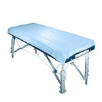 20 hojas desechables impermeables para mesa de masaje, fundas de cama, resistencia a los fluidos, 78,7 x 198,1 cm, color azul