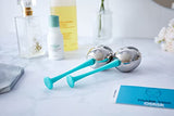 Herramientas de masaje facial, Belleza de acero inoxidable Globos fríos para rostro y ojos, Juegos de 2 globos de enfriamiento, Cuidado de la piel para hinchazón, ojeras, arrugas