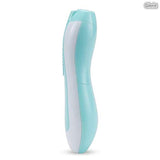 ▶ Lima de uñas bebe, GLURIZ Cortaúñas para bebe eléctrico, Pulidor de uñas para bebés, Luz LED, Cortaúñas Versátiles (Azul)