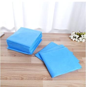 20 hojas desechables impermeables para mesa de masaje, fundas de cama, resistencia a los fluidos, 78,7 x 198,1 cm, color azul