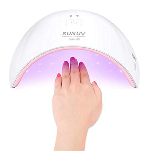 Salandens LED / UV Alta Potencia Lampara Uñas Del Uñas - USB Kit de Uñas de Gel Luces de Uñas Portátiles, Kit de Manicura Permanente Con Lampara, Lampara Manicura Gel de Uñas, Bastante UV Lamp Productos Para Uñas (blanco)