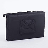 Camas de Masaje, Cama de masaje portátil tatuaje moxibustión fisioterapia cama Belleza Cama SPA Cama con estuche de transporte extra ancho Negro
