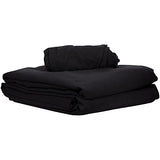Juego de sábanas de Masaje de Microfibra Premium de 3 Piezas para mesas de Masaje, Incluye sábana encimera, sábana Bajera y Funda Ajustable para reposabrazos, Color Negro