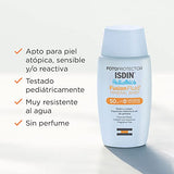 ISDIN fotoprotector fusion fluid mineral baby pediatrics spf 50, protector solar facial 100% mineral para la piel del nino y bebe, 50ml