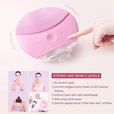 Cepillo de Limpieza Facial, Salandens Masajeador Facial y Dispositivo de Cuidado de la piel Antienvejecimiento Para Todos los Tipos de piel, IPX7 Resistente al Agua Silicona Limpieza Facial Dispositivo,Recargable a través USB