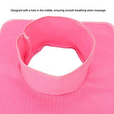 Toalla de Cama de Masaje clásica, Cubierta Protectora de sillón de Masaje, Adecuada para Salones, spas y terapeutas, con Orificio Facial (35 x 35 cm)(Rosado)