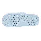 ▶ Zapatos de ducha para mujer, de secado rápido, sandalias de playa con agujeros de drenaje, Versión Blue-Update, 13-14 Women/12-13 Men