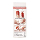 KISS imPRESS - Manicura a presión, kit de uñas, tecnología PureFit, uñas cortas a presión, mantener en contacto, incluye almohadilla de preparación, mini lima, palo de cutícula y 30 uñas postizas