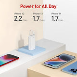 ▶ Cargador portátil de 9000 mAh Ultra Compacto con Cable Integrado, Paquete de batería Externa pequeña Compatible con iPhone 14/14 Plus/14 Pro Max/13/13 Mini/13 Pro Max/12/12/Pro/11/XR/XS/X/8/7/6