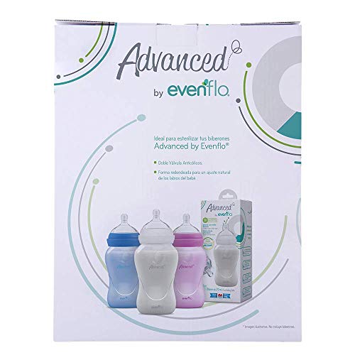 esterilizador de mamilas evenflo ▷ Advanced by Evenflo Esterilizador Eléctrico para biberones y accesor –  (Soluciones Naturales) Bálsamos de Benjuí