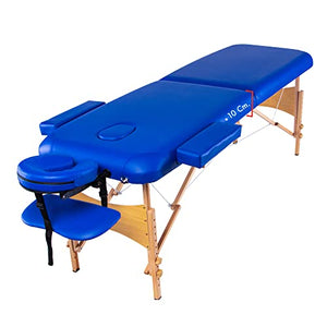 Cama Camilla para Masajes Mesa para Tatuar Portatil 250 Kilos Plegable Profesional Tatto Masaje Camillas con Estuche Bolsa Transportadora Azul