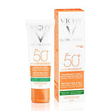 Vichy Capital Soleil Matificante - Protector solar FPS 50+ de rostro, purifica la piel, reduce el brillo y oleosidad.