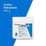 ▶ CeraVe Crema Hidratante |454gr| Hidrante diario para rostro y cuerpo para piel seca