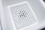 Rubbermaid Alfombrilla para Fregadero microscópico Mejorada, pequeña, Color Blanco