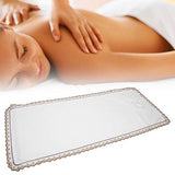 Sábana De Mesa De Masaje, Sábana De Cama De Belleza Profesional De Spa, Colcha De Cama De Masaje Con Orificio Sabana Metalica Spa For Juegos Para Salón De Uñas De Belleza(Blanco)