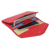 ZOPPEN portafolios de viaje para pasaporte (Ver.5) para mujer con bloqueo RFID multiusos, funda para pasaporte, organizador de documentos, correa de muñeca, #14 rojo frambuesa Ver.5, Talla única