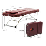 Mesa de Masaje Plegable Cama de Fisioterapia de moxibustión de Belleza Cama de Masaje de elevación y Ajuste portátil for el hogar Cama de Masaje, 2 Colores Mesa de Masaje