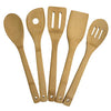 Totally Bamboo - Juego de utensilios de cocina, 5 piezas, juego de utensilios, 5 piezas, 30.48 cm, Marrón, 1, 1