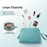 Bolsas de maquillaje elegantes y espaciosas, Verde azulado