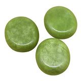 Juego de 21 Piezas de Piedras Calientes de Masaje de Jade Verde Oliva con Calentador, Juego de Tabla de raspado de Piedra energética Adecuado para el Tratamiento de relajación SPA