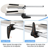 ▶ Cuna facial universal de aluminio para mesa de masaje, cuna ligera de masaje estándar, soporte profesional para espacio facial, cuna de repuesto para cama de masaje, spa y terapia de belleza