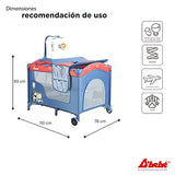 D'bebé Corral Cuna Dreams color Azul