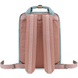 Mochila de Viaje Cute 13 pulgadas para Laptop a Prueba de Agua Vintage Mujer 14.9" (Rosa&Gris)