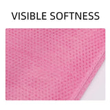 50 sábanas de mesa de masaje, desechables, no tejidas, para cama de spa, tela de polipropileno transpirable, 31 x 70 pulgadas, finas, no impermeables (rosa)