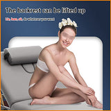 Cama De Masaje Plegable Portátil De Mano con Patrón Corporal La Cama De Belleza Se Puede Levantar Y Bajar La Espalda Ajustable Se Puede Levantar para Soportar Una Gran Carga,Red