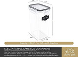 Juego Recipientes Herméticos de Plástico Almacenamiento Alimentos – 12 Piezas Pequeñas – 2 l. - Organización Cocina, Alacena – Harina, Azúcar – Sin BPA – Etiquetas, Marcador y Cucharas