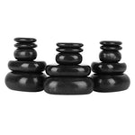 20 Unids/Set Hot SPA Piedra de Masaje de SPA, Forma Ovalada de Basalto Negro para Uso en Puesta a Tierra Equilibrio Meditación Calmante Reiki o un Aceite Esencial de Pedicura