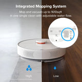 roborock Robot aspirador y trapeador S6 Pure Robot, mapeo multipiso, navegación Lidar, zonas sin movimiento, limpieza selectiva de la habitación, aspirador robótico de succión súper fuerte, conexión Wi-Fi, control de voz Alexa