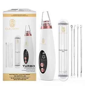 Turbo Removedor De Espinillas Limpiador Poros, Tecnología más nueva 6 sondas 3 niveles de succión Eliminación de espinillas Máquina limpiadora de piel de succión fuerte con el Kit Removedor de Espinillas para Mujeres y Hombres removedor puntos negros, Acn