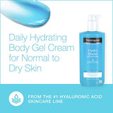 Neutrogena Hydro Boost Hydrating Body Gel Cream With Hyaluronic Acid, Non-Greasy And Fast Absorbing Cream For Normal To Dry Skin, Paraben-Free, 16 ounce