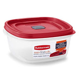 Rubbermaid - Recipiente para alimentos con tapa, Rojo, 5-Cups - Quantity 1, 1