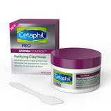 Cetaphil Pro Dermacontrol Purifying Clay Mask with Bentonite Clay for Oily, Sensitive Skin, 3 oz Jar