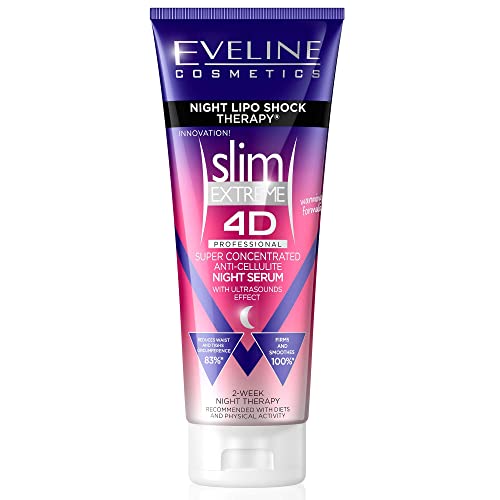Eveline Cosmetics Crema de Celulitis Superconcentrada con Tratamiento de Choque Nocturno, 250 ml
