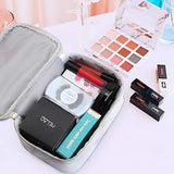 Cosmetiquera para Maquillaje 3Pcs Portátil Bolsa de Maquillaje Impermeable PU Multifuncional para Mujer Cosméticos Organizador Estuche Maquillaje (Mármol blanco)
