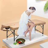▶ Cama De Masaje , Cama Plegable Portátil De La Fisioterapia De La Belleza Del Hogar De La Cama con Las Piernas De Aluminio De La Cama Del Marco mesa de masaje ( color : Bronceado suave )