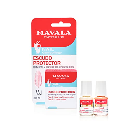 Mavala | Escudo para Uñas de 2 Fases - 2 Botellas de 10 ml c/u.