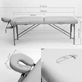 Cama De Masaje Plegable, Cama De SPA De Masaje De Belleza con Cama De PU Y Cama De Tratamiento De Pie De Madera Mesa de Masaje (Color : Black)