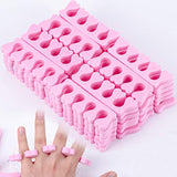 Jinxuny 50 separadores de dedos con esponja separadora de dedos de espuma suave para manicura y pedicura